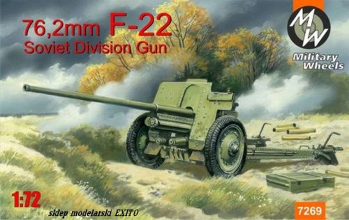 Przejdź do produktu MILITARY WHEELS 7269 - 1:72 76,2mm F-22 Soviet Division Gun