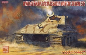 MODELCOLLECT UA72140 - 1:72 German WWII 38cm Assault Mortar Sturm E75