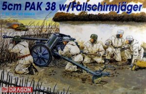 DRAGON 6118 - 1:35 5cm Pak 38 w/Fallschirmjager