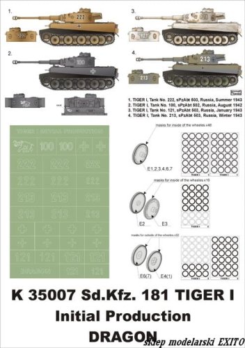 Przejdź do produktu MONTEX K35007 - 1:35 Pz.Kpfw.VI Tiger I