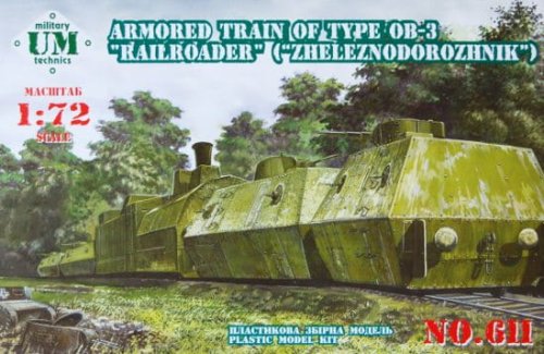 Przejdź do produktu UNIMODELS 611 - 1:72 Armored Train type OB-3