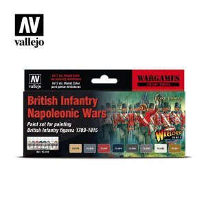 VALLEJO 70163 - British Infantry Napoleonic Wars 1789-1815 - Model Color Set