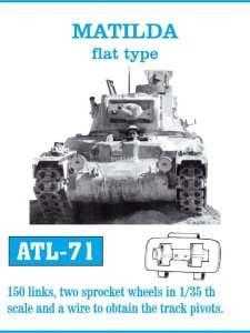 Friulmodel ATL-071 - 1:35 Metalowe gąsienice Matilda flat type