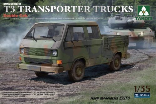 Przejdź do produktu TAKOM 2014 - 1:35 Bundeswehr T3 Transporter Trucks Double Cab