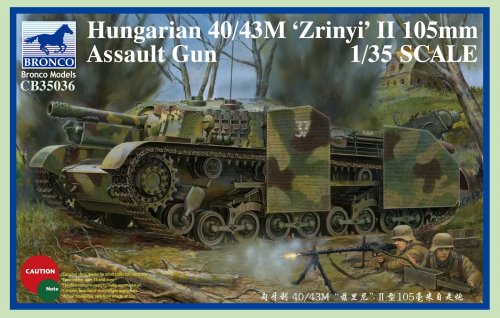 Przejdź do produktu BRONCO CB 35036 - 1:35 Hungarian 40/43M Zrinyi II 105mm Assault Gun