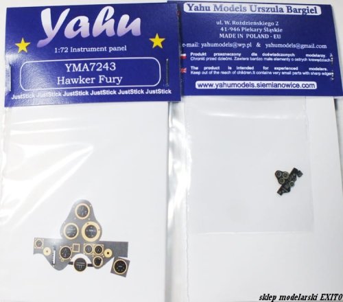 Przejdź do produktu YAHU YMA7243 - 1:72 Hawker Fury Mk.I tablica przyrządów