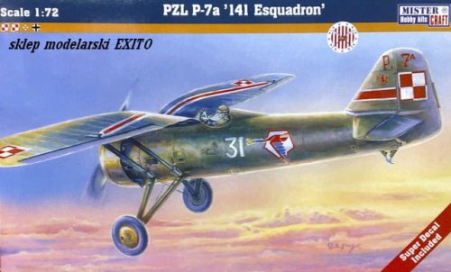 Przejdź do produktu MISTERCRAFT B35 - 1:72 PZL P-7 141 Esk
