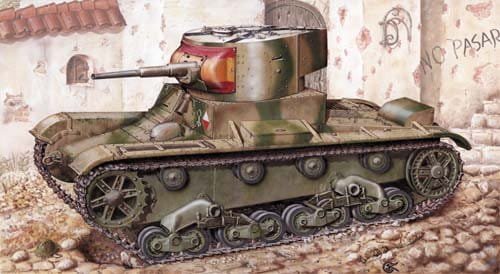 Przejdź do produktu MIRAGE 72609 - 1:72 Czołg lekki T-26 model 1933