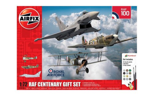 Przejdź do produktu AIRFIX 50181 - 1:72 RAF Centenary Gift Set - Sopwith Camel 2F.1 / Supermarine Spitfire Mk.Ia / Eurofighter Typhoon F.Mk.2 zestaw z farbami