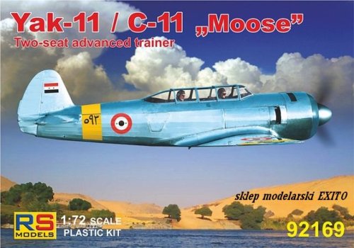 Przejdź do produktu RS MODELS 92169 - 1:72 Yak-11 / C-11 Moose
