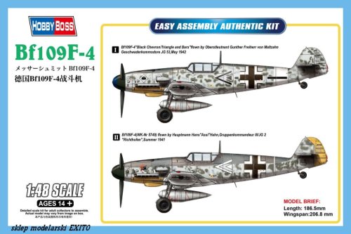 Przejdź do produktu HOBBY BOSS 81749 - 1:48 Messerschmitt Bf109F-4