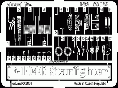 Przejdź do produktu EDUARD SS153 - 1:72 F-104G