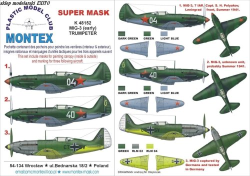 Przejdź do produktu MONTEX K48152 - 1:48 MiG-3 early