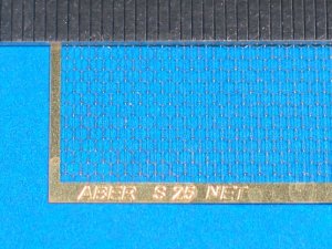 ABER S25  - Net with hexagonal mesh 1,5 x 1,4 mm - 75 x 42mm