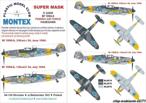 Przejdź do produktu MONTEX K32055 - 1:32 Bf-109 G6 (Finland)