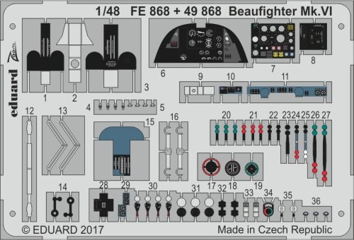 Przejdź do produktu EDUARD FE868 - 1:48 Beaufighter Mk.VI