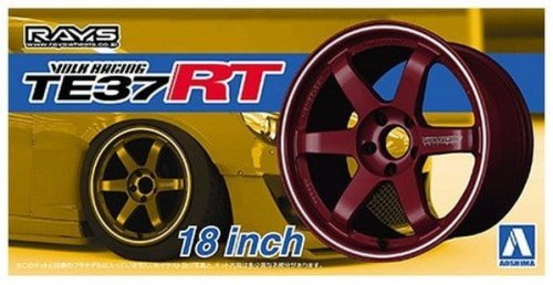 Przejdź do produktu AOSHIMA 05302 - 1:24 Felgi + Opony Volk Racing TE37RT 18inc
