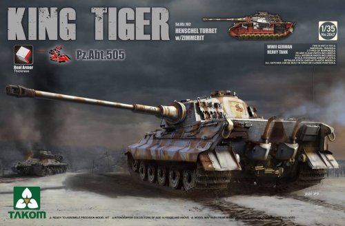 Przejdź do produktu TAKOM 2047S - 1:35 King Tiger Pz.Abt.505 Sd.Kfz.182 Henschel Turret w/ Zimmerit - full interior w/ New Track Parts