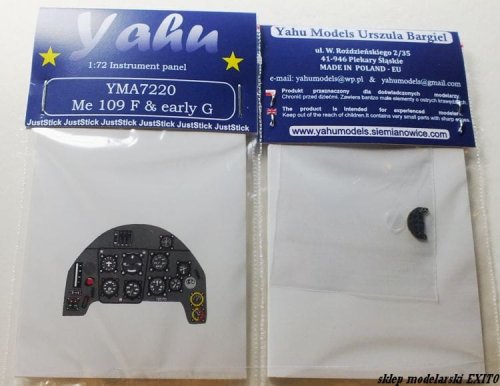 Przejdź do produktu YAHU YMA7220 - 1:72 Messerschmitt Me 109 F & early G tablica przyrządów