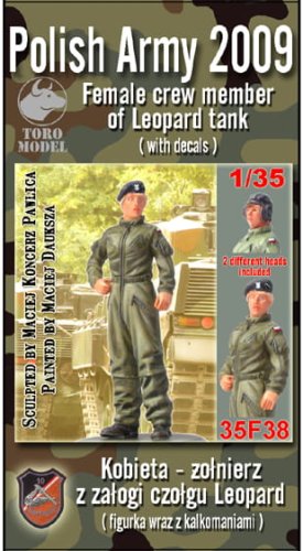 Przejdź do produktu TORO MODEL 35F38 - 1:35 10 Brygada Kawalerii Pancernej - Kobieta-żołnierz z załogi czołgu Leopard