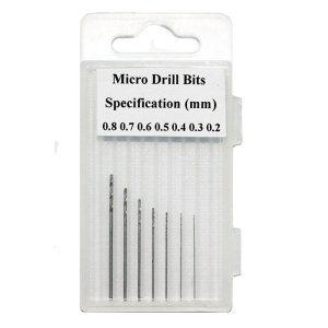 FINE-ART FA-520 - Zestaw wierteł 0,2 - 0,8 mm
