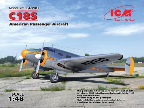 Przejdź do produktu ICM 48185 - 1:48 C18S American Passenger Aircraft