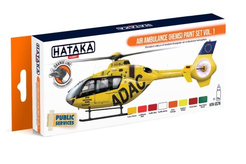 Przejdź do produktu HATAKA CS76 - Zestaw farb Air Ambulance HEMS vol. 1