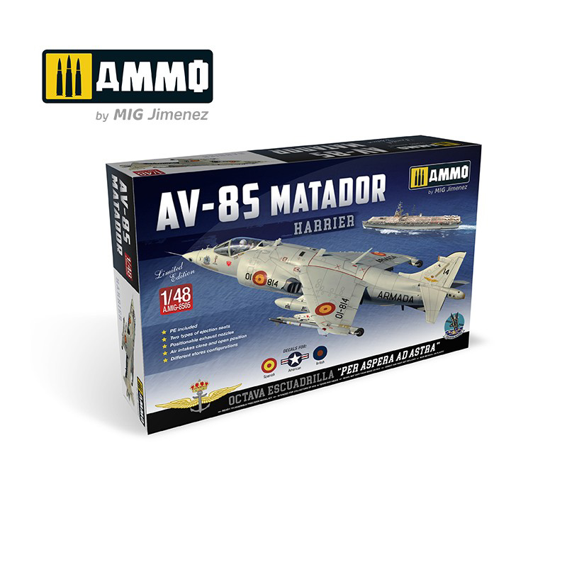 model hiszpańskiej wersji samolotu harrier