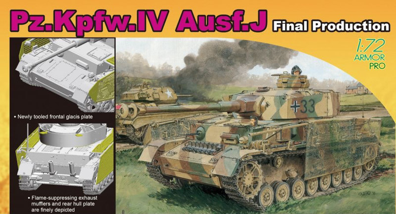 model do sklejania czołgu pz.kpfw.IV w skali 1/72
