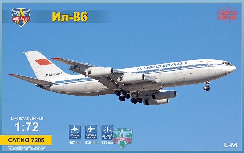il-86 model w skali 1/72