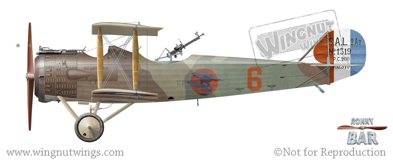 Salmson 2-A2 1319 '6' 'Old Carolina IV', 12th Aero Sqn, DH Arthur & HT Fleeson (2 victories), Late 1918.jpg