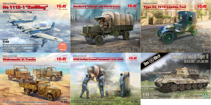 nowości: ICM, Das Werk, Fly, Yahu, Vallejo, Humbrol