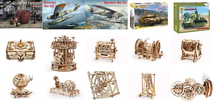nowości: Das Werk, Zvezda, RS, Ugears